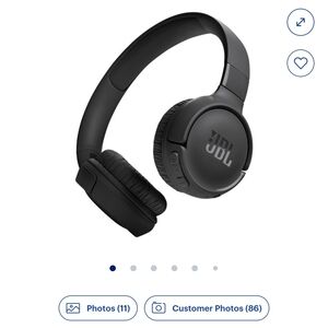 JBL 520BT On-Ear Black Headphones